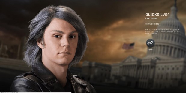 Evan Peters As Quicksilver