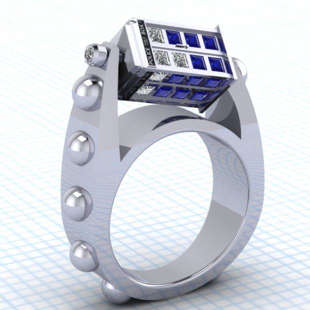 Spinning TARDIS Ring