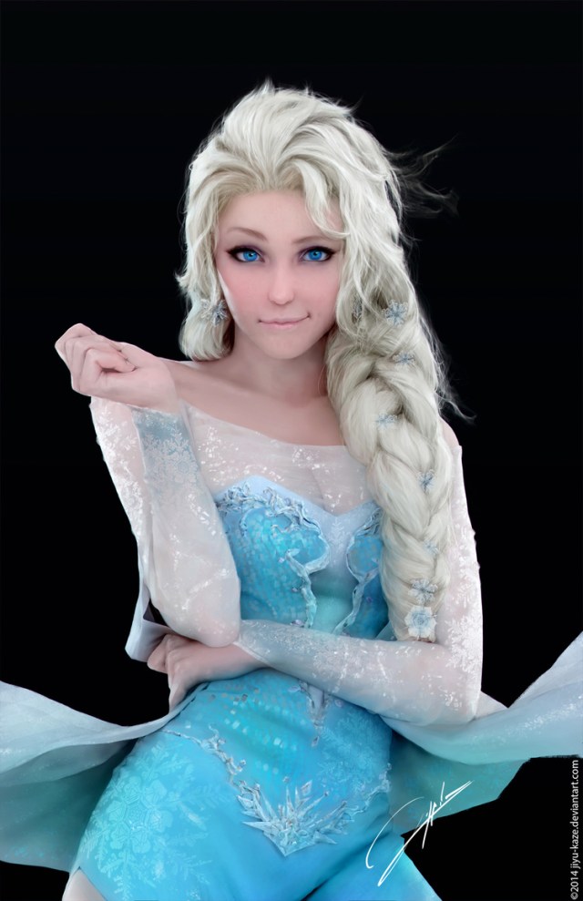 Geek Art: Amazing Digital Illustration of Elsa from Disney’s ‘Frozen ...