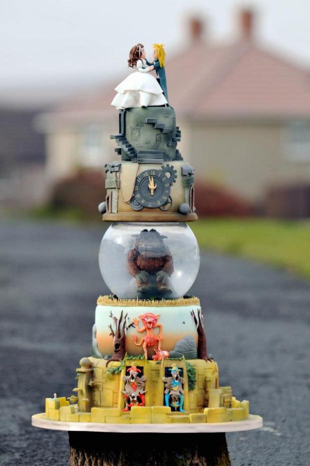 Labyrinth Wedding Cake