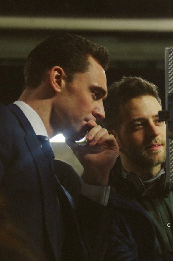Behind the scenes shot from the Jaguar shoot with Tom Hiddleston2
