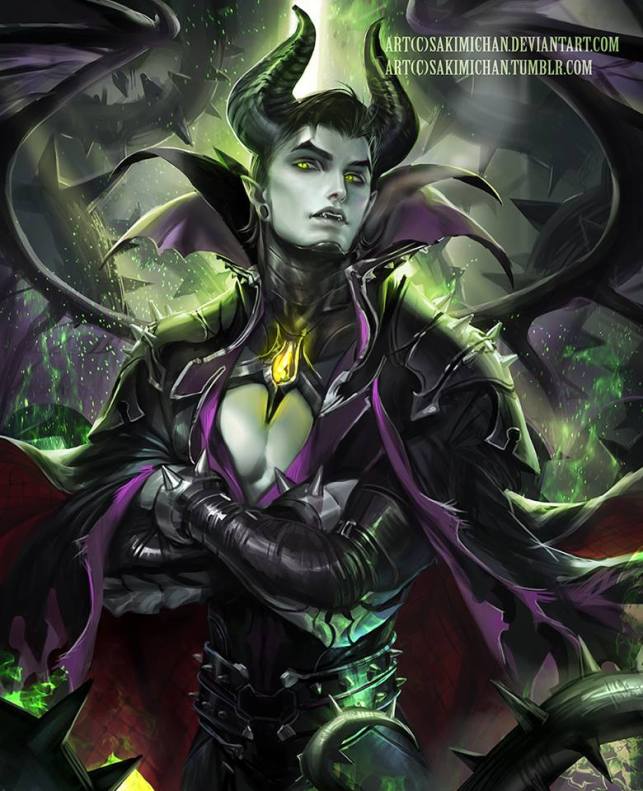 Male Maleficent by Sakimichan