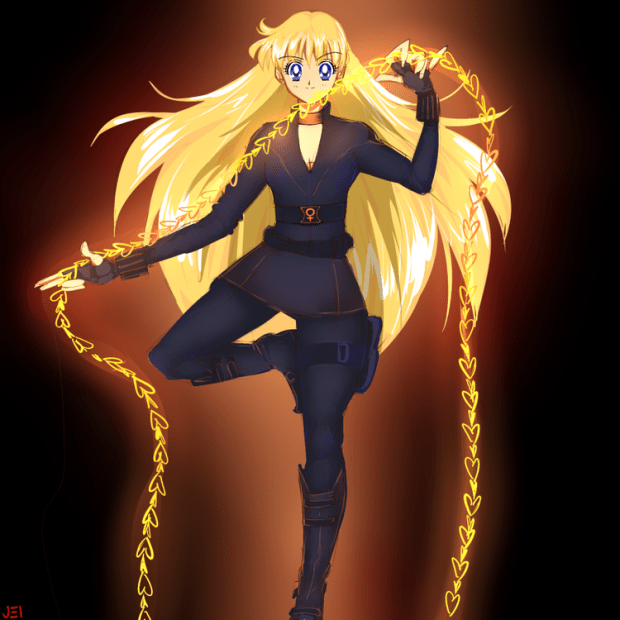 Sailor Venus as Black Widow