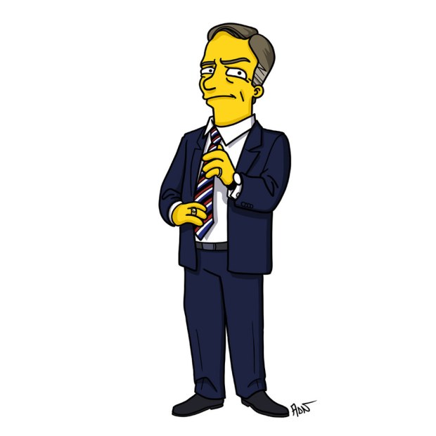 Simpsonized_Frank Underwood from House of Cards