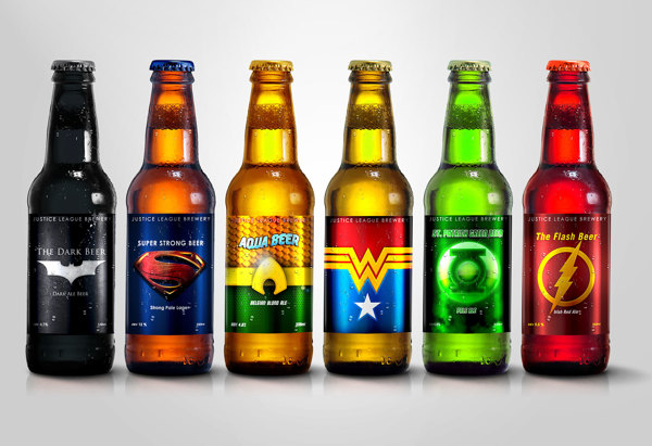 Super Hero Beers by Marcelo Rizzetto_Justice Leage Brewery