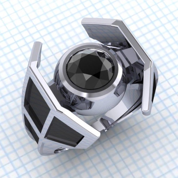 Tie-Fighter-Ring by Paul Michael Designs