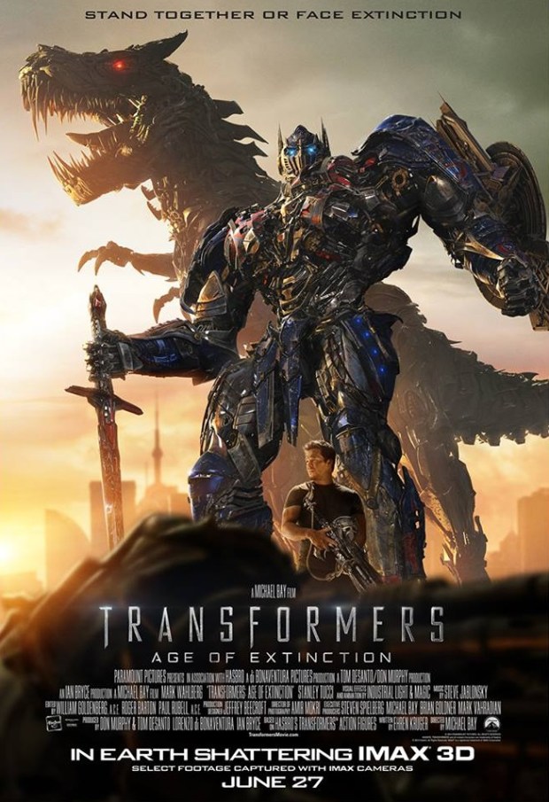 Transformers_Age of Extinction_Optimus Prime and Grimlock Poster