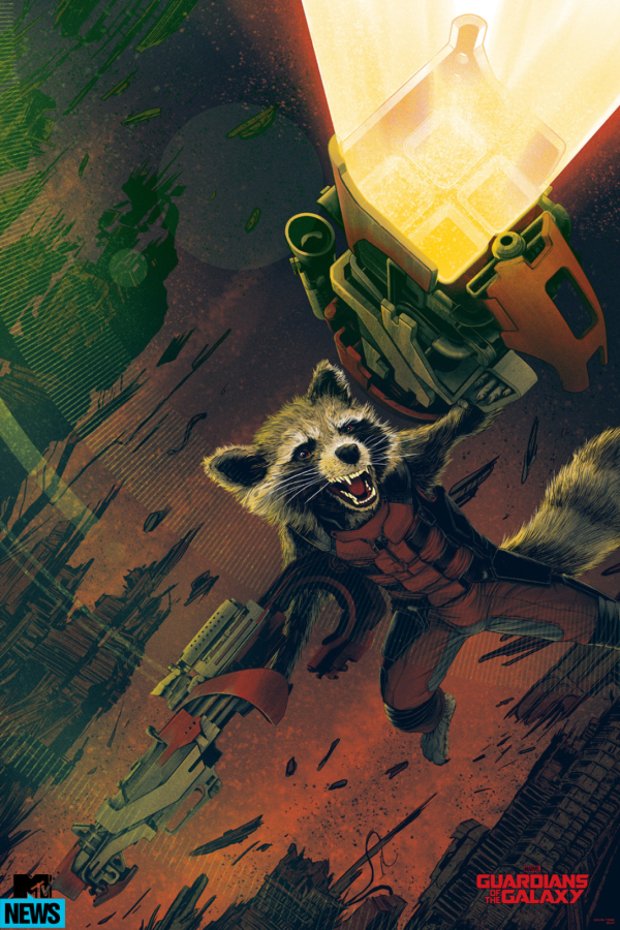Guardians of the Galaxy_Mondo Rocket Raccoon Poster