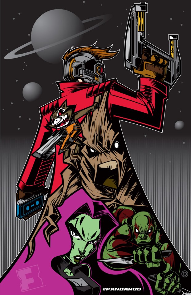 Guardians of the Galaxy_Propaganda Poster_Exclusively for Fandango by Tracy Tubera