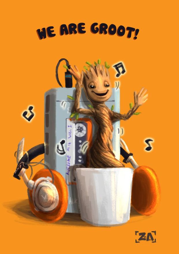 Dancing Groot! by ZLynn