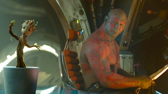 Drax and Dancing Groot