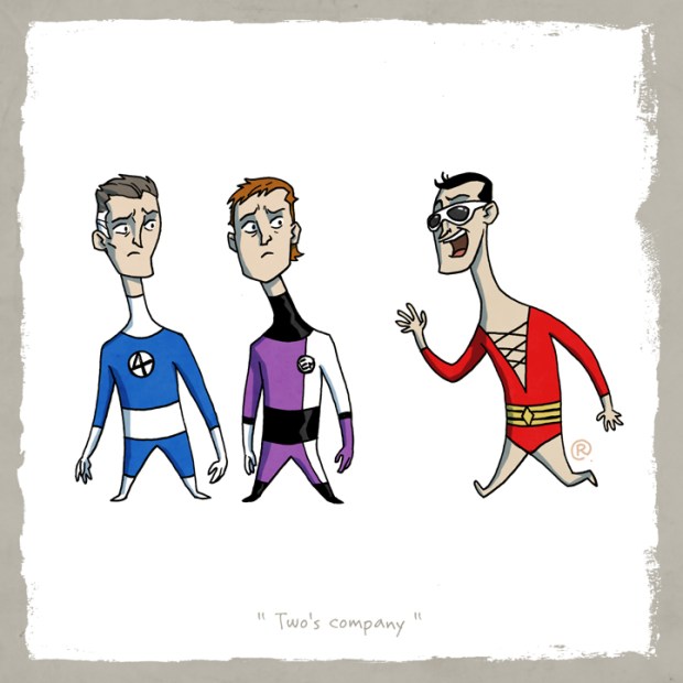 Mr.Fantastic and Elongated Man and Plastic Man