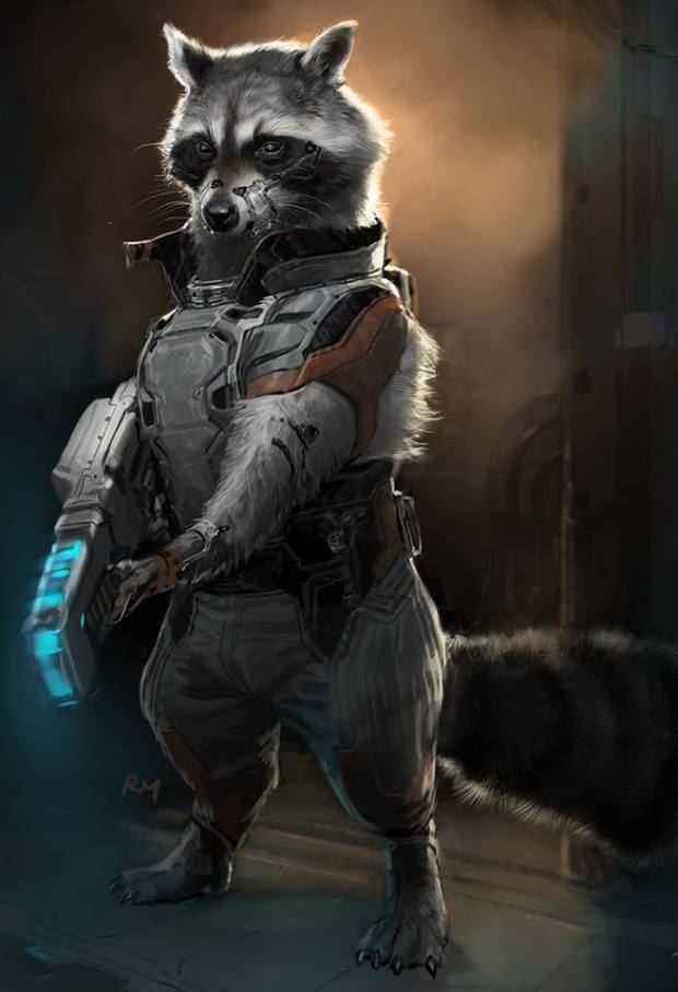 Rocket Raccoon_Concept Art by Ryan Meinerding