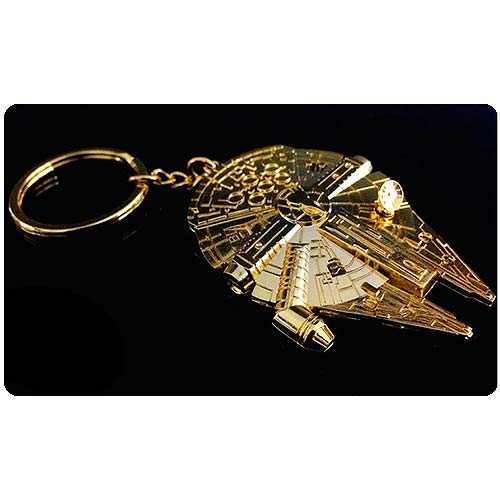 Star Wars Gold Millennium Falcon Replica Key Chai