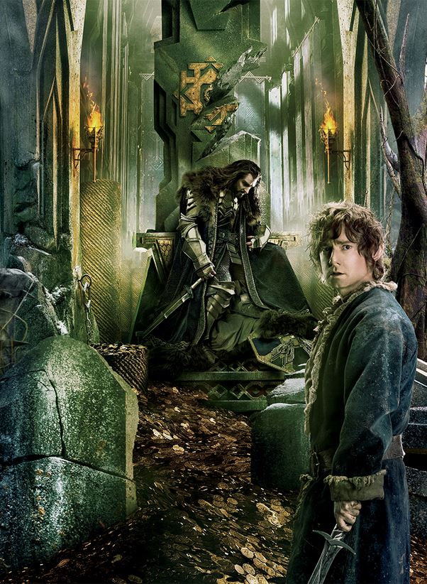 The Hobbit_The Battle of the Five Armies_Banner Tapestry_Bilbo and Thorin