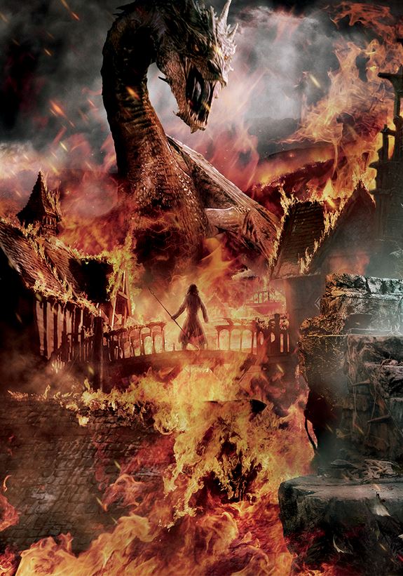 The Hobbit_The Battle of the Five Armies_Banner Tapestry_Smaug