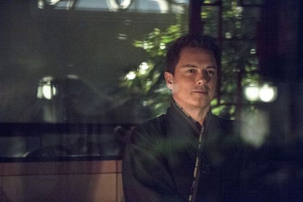 Arrow -- "The Magician" Pictured: John Barrowman as Malcolm Merlyn -- Photo: Cate Cameron/The CW -- ÃÂ© 2014 The CW Network, LLC. All Rights Reserved.