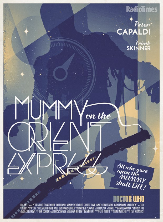 Doctor Who_Mummy on the Orient Express_Retro Poster