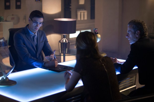 Picture shows: (l-r) ANDREW LEUNG as Dr Chang, JENNA COLEMAN as Clara, PETER CAPALDI as The Doctor