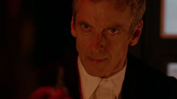 The Doctor tries to reason with a grief-stricken Clara.