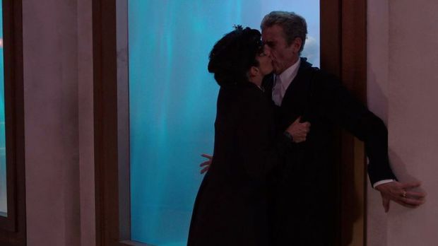 The Doctor receives the ‘official 3W greetings package’ from Missy.