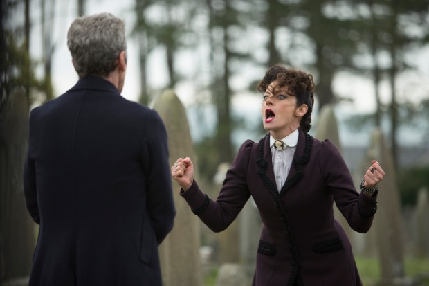 Doctor Who – Series 8 Episode 12 – Death in Heaven – PETER CAPALDI as The Doctor, MICHELLE GOMEZ as Missy – (c) BBC – Photo Adrian Rogers