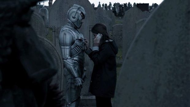 Clara works on Danny’s emotion inhibitor.