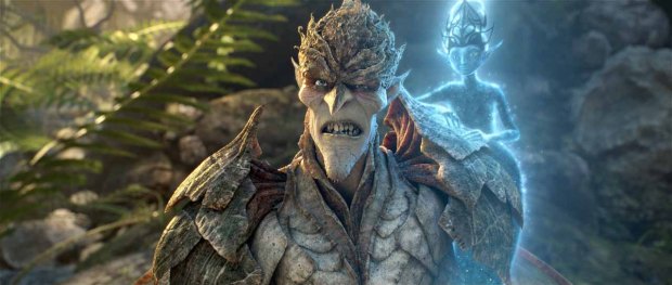 Bog King (voice of Alan Cumming) is fiercely opposed to a powerful potion that’s created by the Sugar Plum Fairy (voice of Kristin Chenoweth). "Strange Magic,” a madcap fairy tale musical inspired by “A Midsummer Night's Dream,” will be released by Touchstone Pictures on Jan. 23, 2015. (Strange Magic © & TM 2014 Lucasfilm Ltd. All Rights Reserved.)