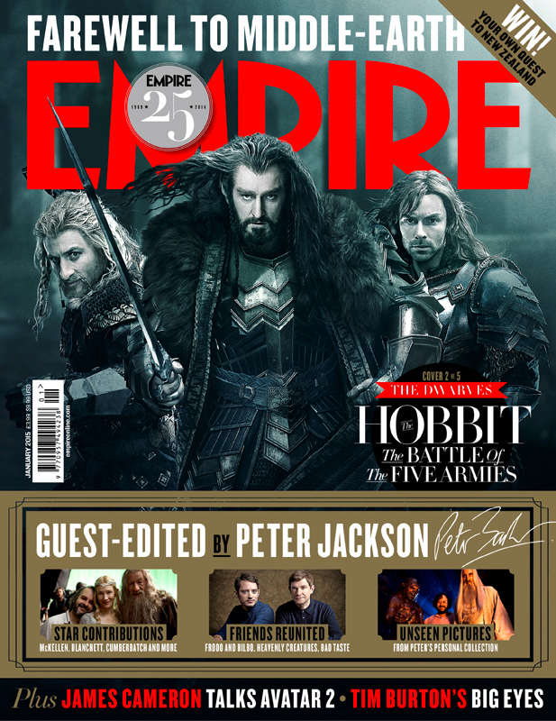 The Hobbit_The Battle of the Five Armies_Empire Magazine Cover_Thorin_Kili_Fili
