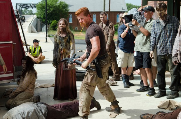 Michael Cudlitz as Abraham - The Walking Dead _ Season 5, Episode 5 _ BTS - Photo Credit: Gene Page/AMC