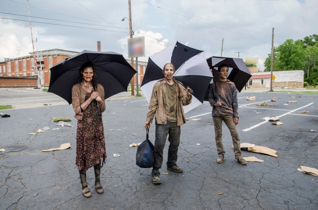 Walkers - The Walking Dead _ Season 5, Episode 5 _ BTS - Photo Credit: Gene Page/AMC