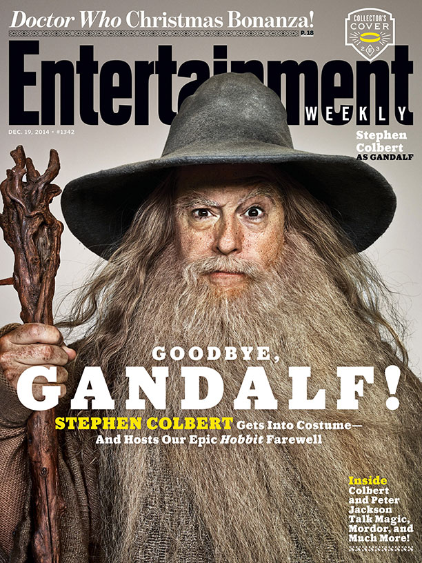 The Hobbit_Stephen Colbert EW Cover_Gandalf