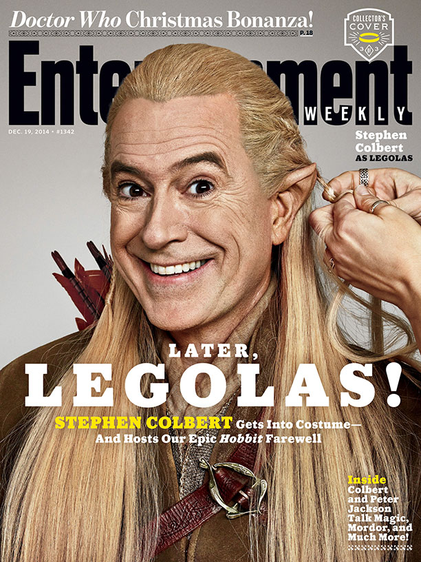 The Hobbit_Stephen Colbert EW Cover_Legolas