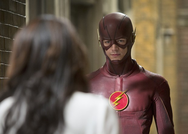 The Flash -- "Crazy for You" -- Image FLA112A_0218bc -- Pictured (L-R): Candice Patton as Iris West and Grant Gustin as The Flash -- Photo: Katie Yu/The CW -- ÃÂ© 2015 The CW Network, LLC. All rights reserved.
