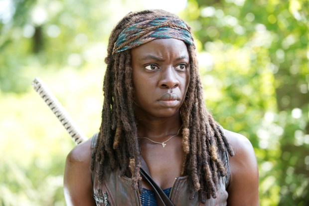 Danai Gurira as Michonne - The Walking Dead _ Season 5, Episode 9 - Photo Credit: Gene Page/AMC