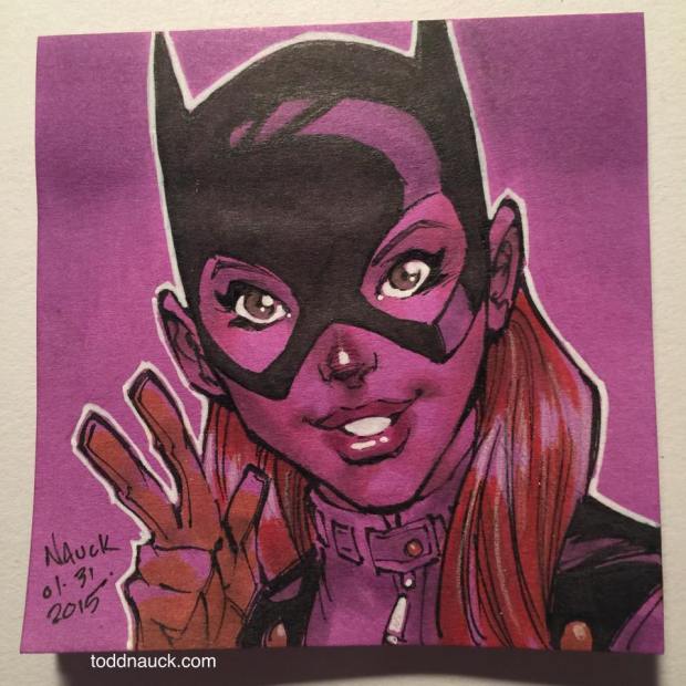 Post-It Note Sketches by Todd Nauck_Batgirl