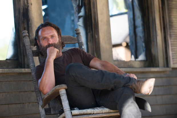 Andrew Lincoln - The Walking Dead _ Season 5, Episode 11 _ BTS - Photo Credit: Gene Page/AMC