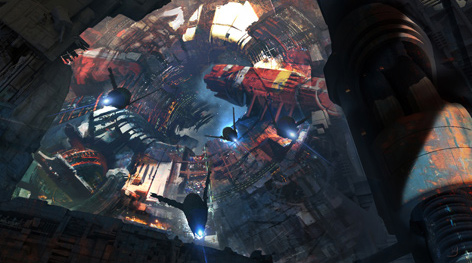 Framestore's concept art for Knowhere