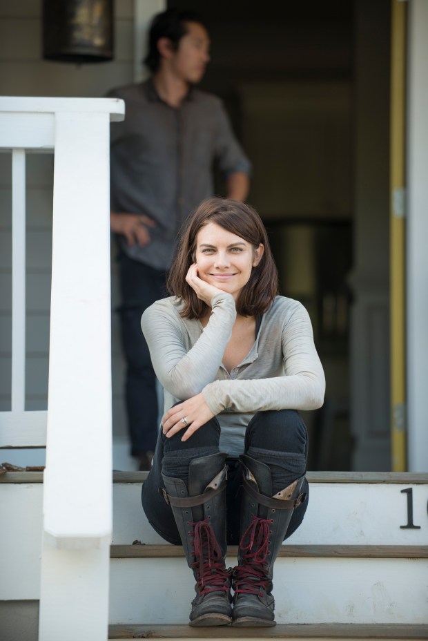 Lauren Cohan - The Walking Dead _ Season 5, Episode 12 _ BTS - Photo Credit: Gene Page/AMC