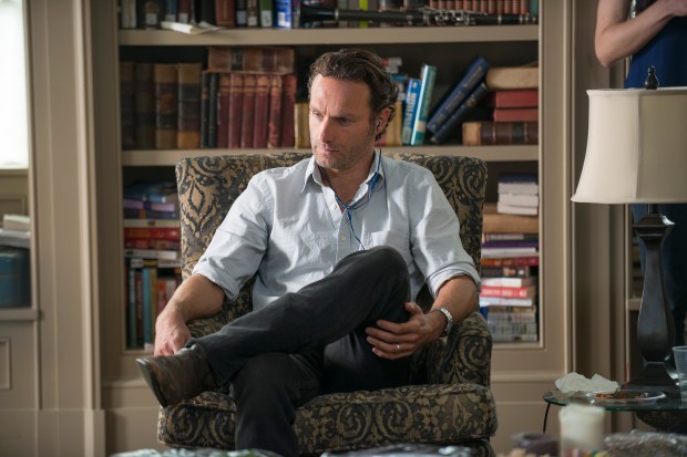 Andrew Lincoln - The Walking Dead _ Season 5, Episode 13 _ BTS - Photo Credit: Gene Page/AMC