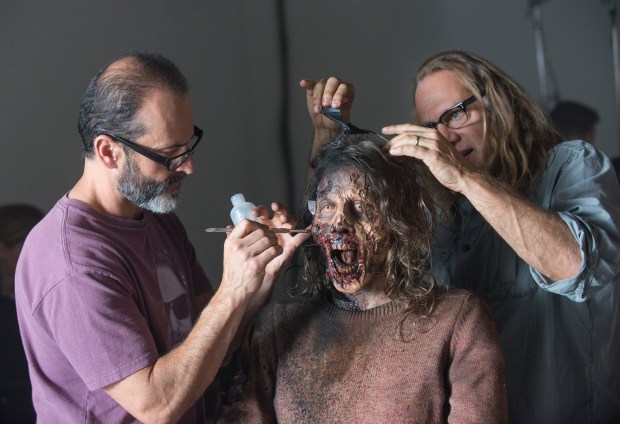 Greg Nicotero - The Walking Dead _ Season 5, Episode 14 _ BTS - Photo Credit: Gene Page/AMC