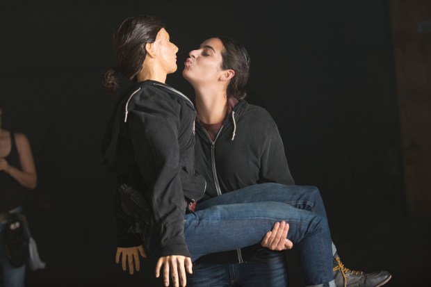 Alanna Masterson - The Walking Dead _ Season 5, Episode 14 _ BTS - Photo Credit: Gene Page/AMC