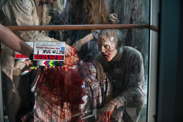 Walkers - The Walking Dead _ Season 5, Episode 14 _ BTS - Photo Credit: Gene Page/AMC