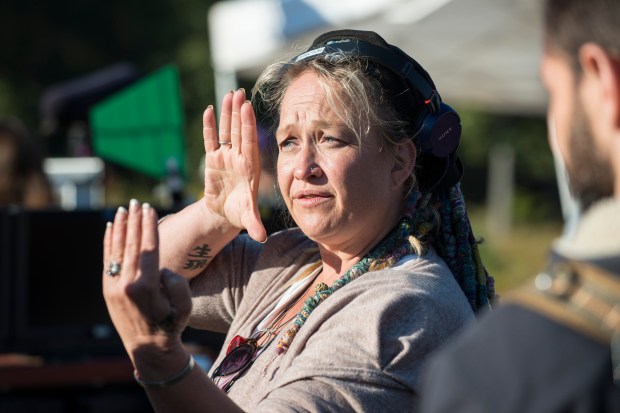 Director Jennifer Lynch - The Walking Dead _ Season 5, Episode 14 _ BTS - Photo Credit: Gene Page/AMC