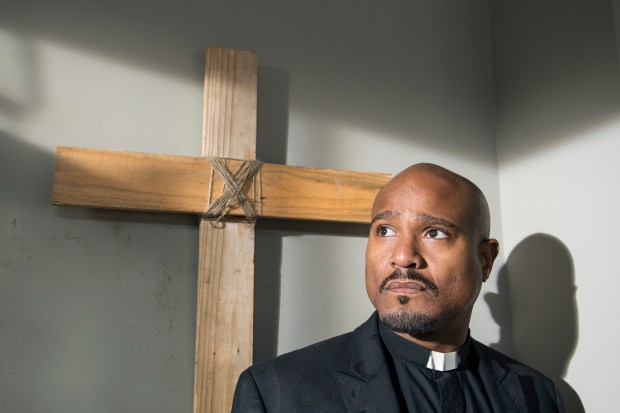 Seth Gilliam as Father Gabriel - The Walking Dead _ Season 5, Episode 14 - Photo Credit: Gene Page/AMC