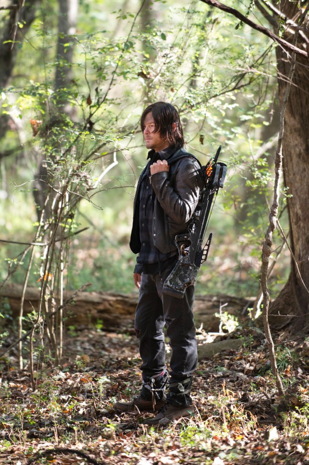 Norman Reedus - The Walking Dead _ Season 5, Episode 15 _ BTS - Photo Credit: Gene Page/AMC
