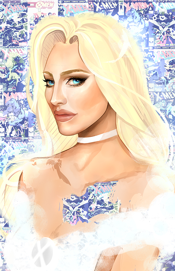 Emma Frost_Ladies of Marvel Comics by Whitney Jiar