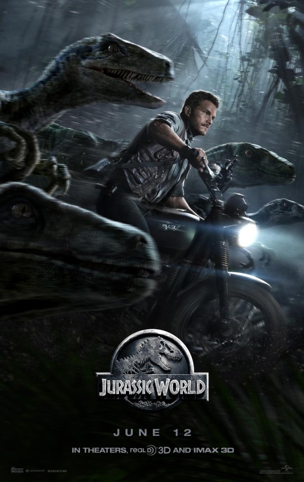 Jurassic World_Chris Pratt and Raptors_Poster