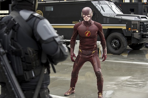 The Flash -- "Grodd Lives" -- Image FLA121A_0078b -- Pictured: Grant Gustin as The Flash -- Photo: Cate Cameron/The CW -- ÃÂ© 2015 The CW Network, LLC. All rights reserved.