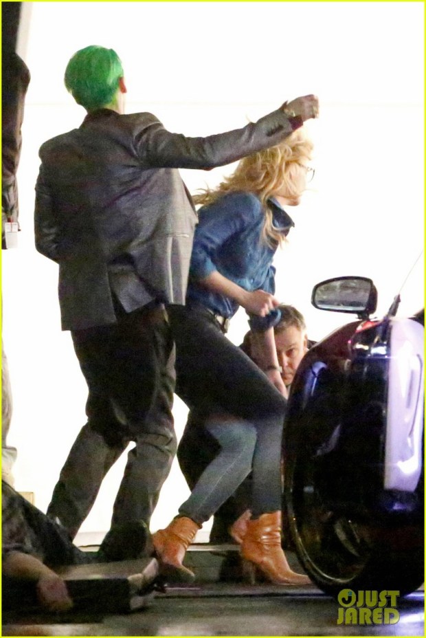 Suicide Squad_Set Photo_Jared Leto and Margot Robbie (9)